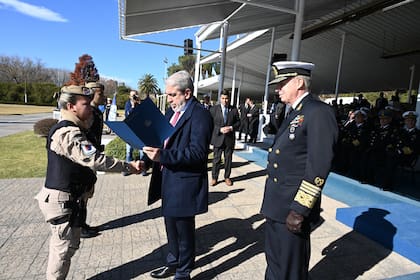 El ministro Aníbal Fernández encabezó el acto en Zárate