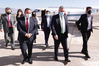 El ministro Arroyo hoy en La Rioja junto al presidente Alberto Fernández