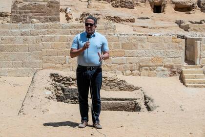 El Ministro de Antigüedades, Khaled el-Enany, presentó los descubrimientos