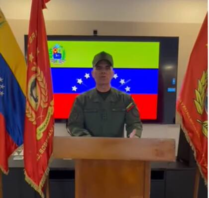 El ministro de Defensa venezolano, Vladimir Padrino, dio un mensaje al país en video