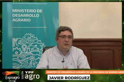 El ministro de Desarrollo Agrario de la provincia de Buenos Aires, Javier Rodríguez, participó de la Expoagro Digital
