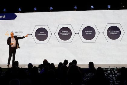 El Ministro de Desregulación, Federico Sturzenegger, explica el plan de transformación estatal