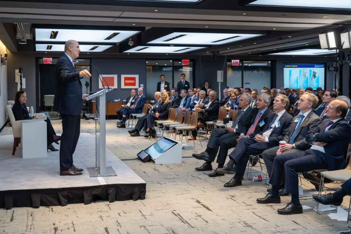 El ministro de Desregulación y Transformación del Estado, Federico Sturzenegger, en la Argentina Week.