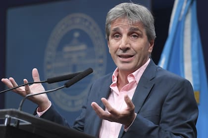 El ministro de Economía, Luis Caputo