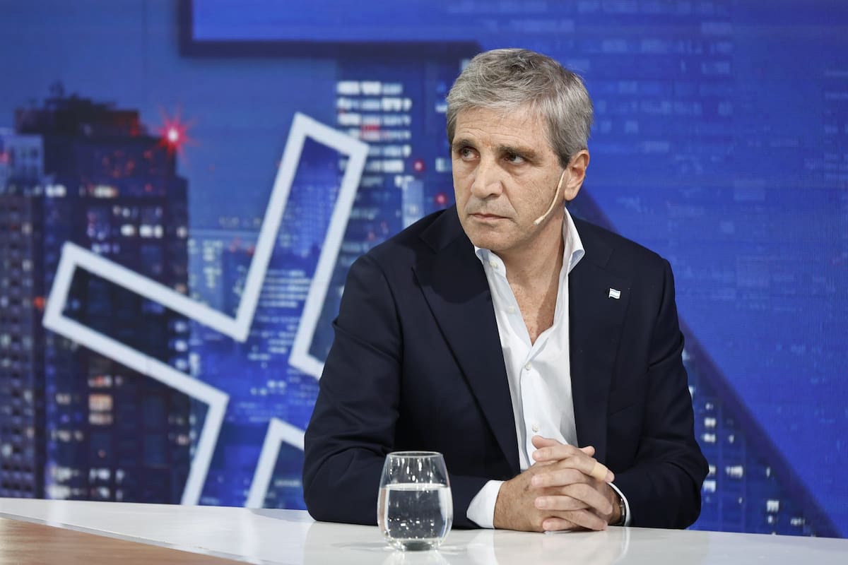 El ministro de Economía, Luis Caputo