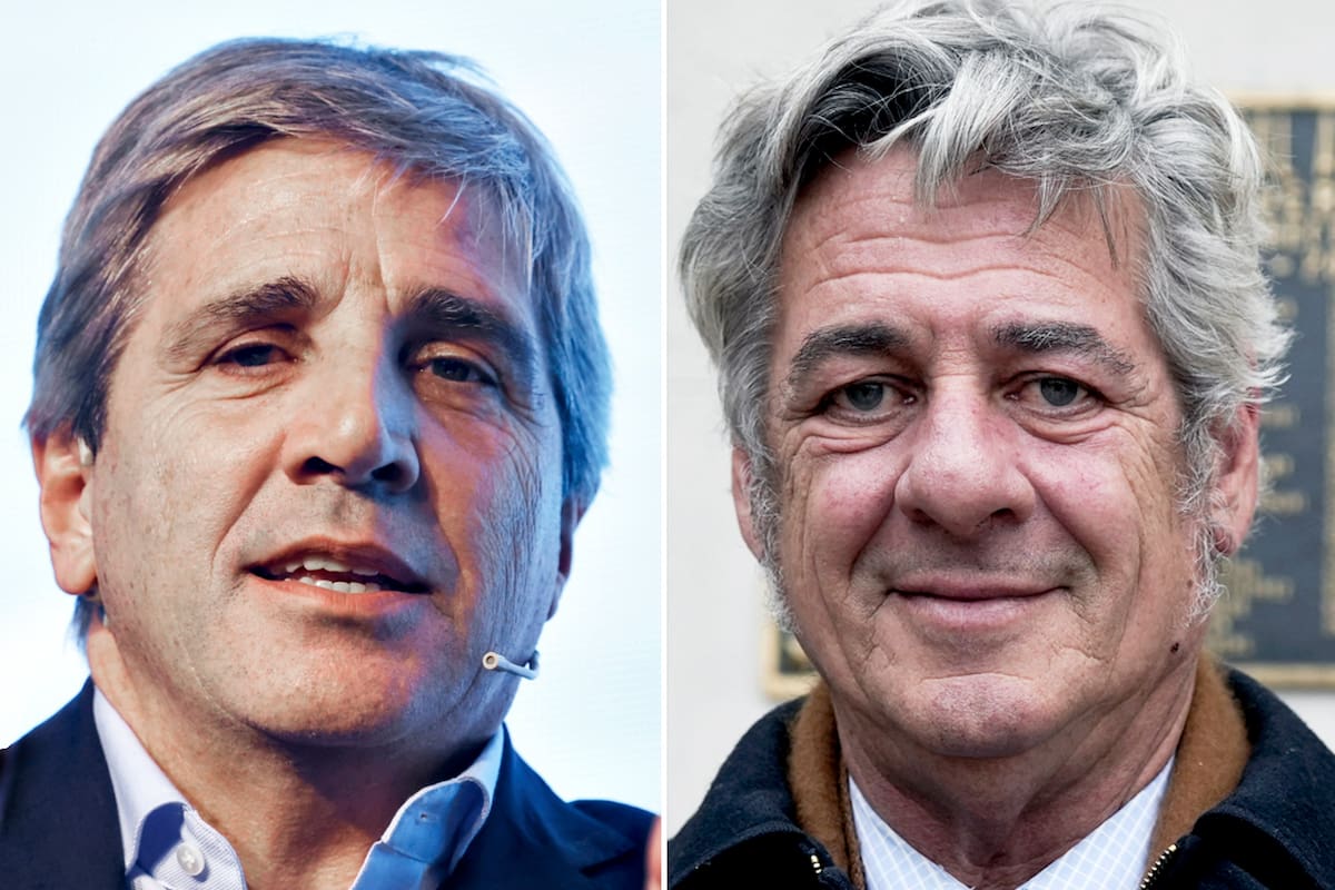 El ministro de Economía, Luis Caputo, y el presidente de la SRA, Nicolás Pino