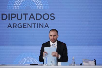 El ministro de Economía, Martín Guzmán, durante la presentación del Presupuesto 2021