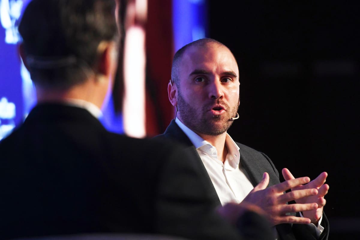 El ministro de Economía Martín Guzmán en la tercera edición del AmCham Summit, un encuentro de la Cámara de Comercio de Estados Unidos en la Argentina (AmCham)