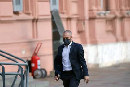El ministro de economía Martín Guzmán en la Casa Rosada (foto de archivo)