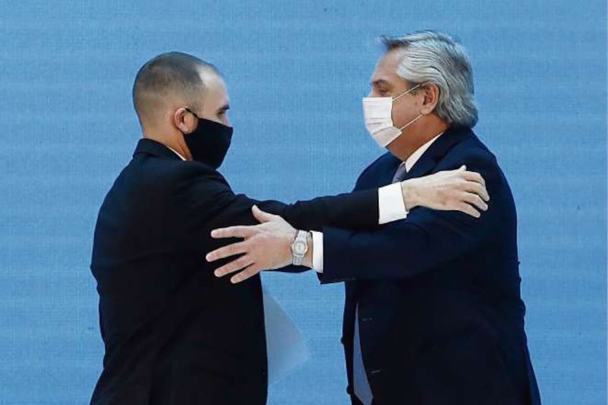 El ministro de Economía, Martín Guzmán, y el presidente Alberto Fernández