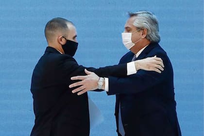 El ministro de Economía, Martín Guzmán, y el presidente Alberto Fernández