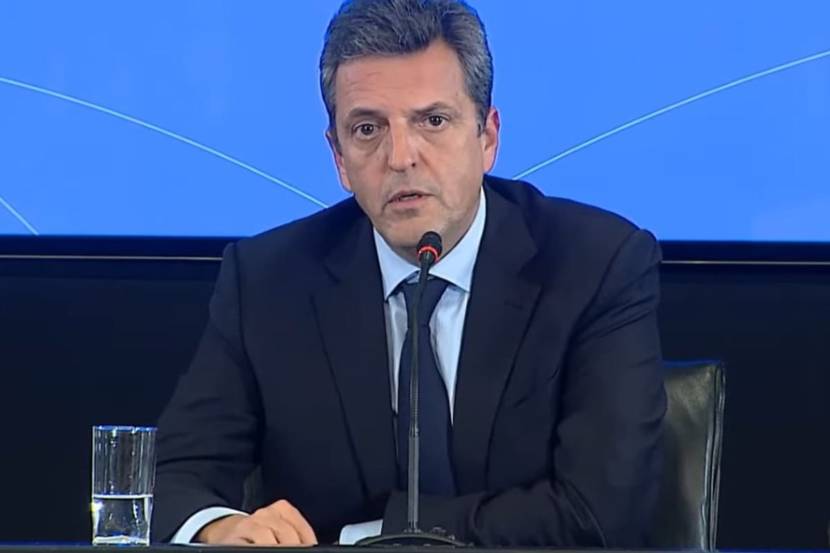 El ministro de Economía, Sergio Massa.