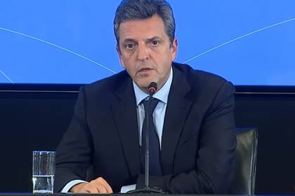 El ministro de Economía, Sergio Massa.