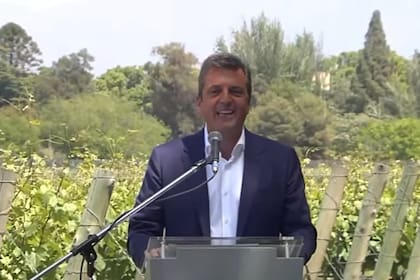 El ministro de Economía, Sergio Massa, en Mendoza