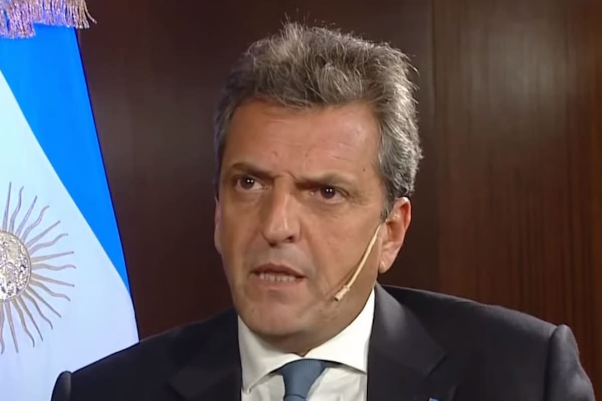 El ministro de Economía y candidato a presidente, Sergio Massa