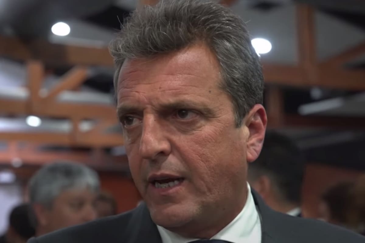 El ministro de Economía y candidato a presidente de Unión por la Patria, Sergio Massa