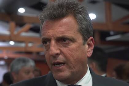 El ministro de Economía y candidato a presidente de Unión por la Patria, Sergio Massa