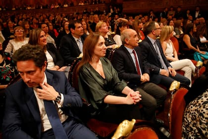 El ministro de Educación, Gabriel Sánchez Zinny, Vidal y el vicegobernador, Daniel Salvador