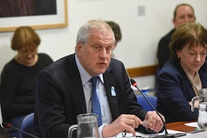 El ministro de Educación, Jaime Pereczyk, este miércoles en la comisión de Educación de Diputados