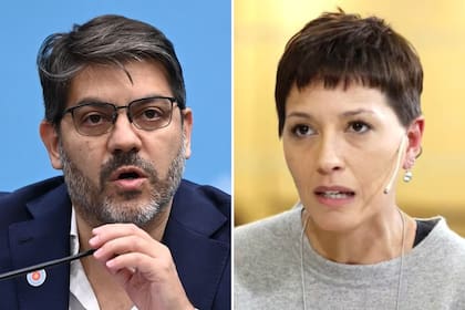 El ministro de Gobierno bonaerense, Carlos Bianco, junto a la diputada y exintendenta de Quilmes, Mayra Mendoza