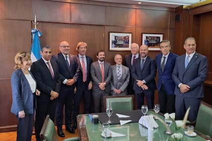 El ministro de Justicia, Juan Bautista Mahiques y los jueces de la Casación