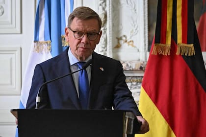 El ministro de Relaciones Exteriores de Alemania, Johann Wadephul, en el Palacio San Martín