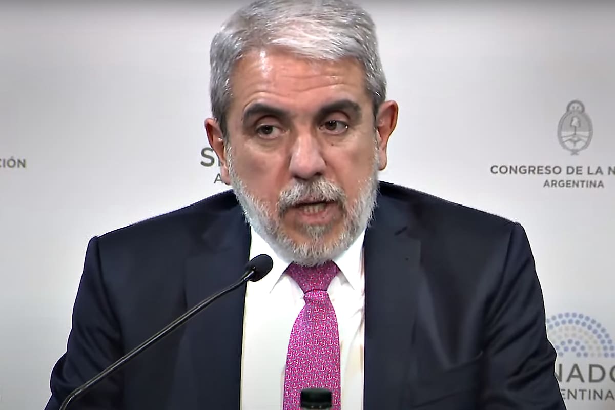 El ministro de Seguirdad, Aníbal Fernández