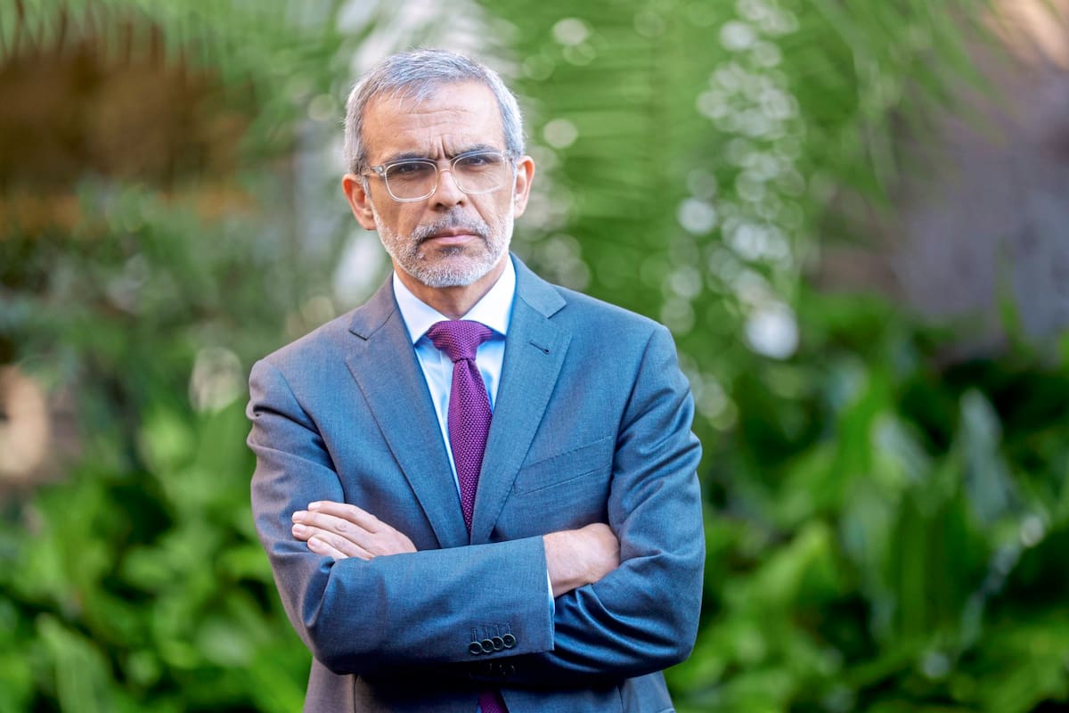 El ministro de Seguridad Pública de Chile, Luis Cordero, durante su visita a la Argentina