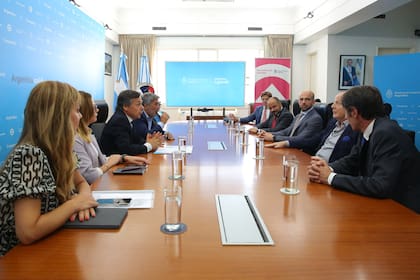 El ministro de Transporte, Diego Giuliano; la secretaria de Energía, Flavia Royón; el presidente de Enacom, Claudio Ambrosini, y la secretaria de Minería, María Fernanda Ávila. Por parte de la Libertad Avanza (LLA), Guillermo Ferraro, Eduardo Rodríguez Chirillo, Sergio Arberche, Tomás Sutton y Franco Mogetta.
