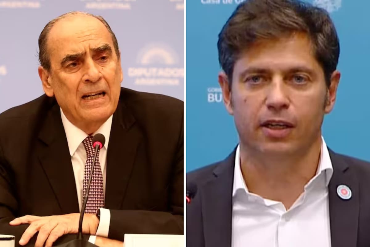 El ministro del Interior, Guillermo Francos, y el gobernador de Buenos Aires, Axel Kicillof