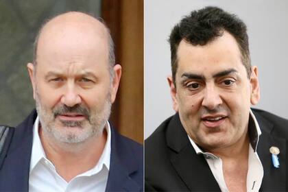 El ministro Federico Sturzenegger y el secretario de Cultura Leonardo Cifelli