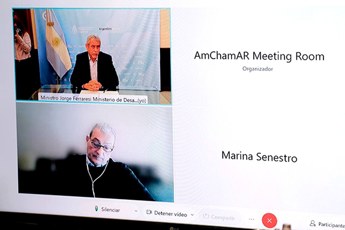 El ministro Jorge Ferraresi participó del ciclo digital “Diálogo y articulación público-privada”, organizado por la
AmCham.