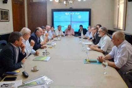 El ministro Luis Basterra se reunió con el sector arrocero
