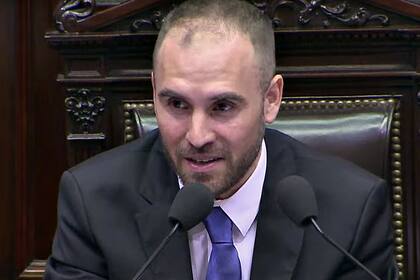 El ministro Martín Guzmán en el Congreso