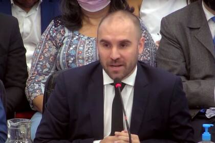 El ministro Martín Guzmán, esta semana, al exponer sobre el acuerdo con el FMI en el Congreso