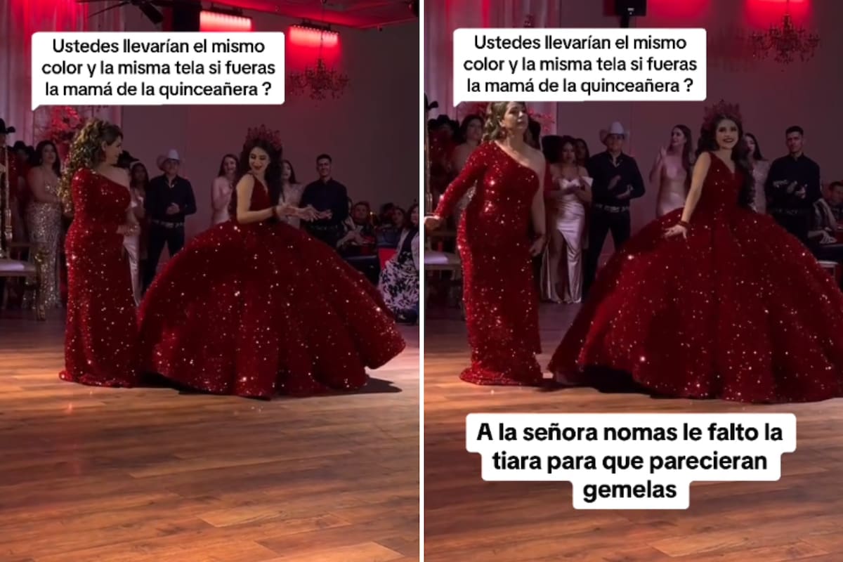 El mismo look y la gran polémica: madre e hija vestidas igual en el cumpleaños de 15