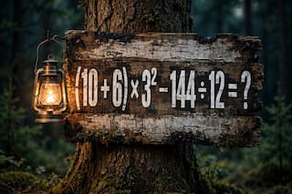 ¿Cuánto es (10 + 6) x 3² - 144 ÷ 12? El cálculo matemático cuyo resultado se volvió un misterio en Internet