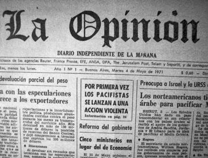 El mítico diario que cofundó con Jacobo Timerman vio la luz el 4 de mayo de 1971