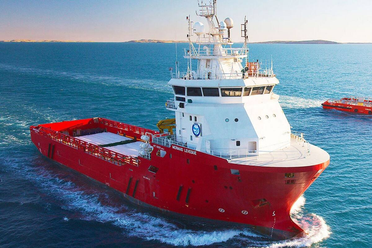 El MMA Leveque, un buque de la minera australiana Fortescue que planea utilizar los sistemas basados en amoníaco verde para impulsar sus embarcaciones