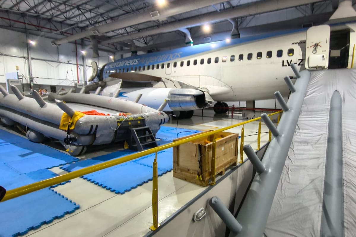 El mock-up del Centro de Formación y Entrenamiento de Pilotos de la República Argentina (Cefepra)