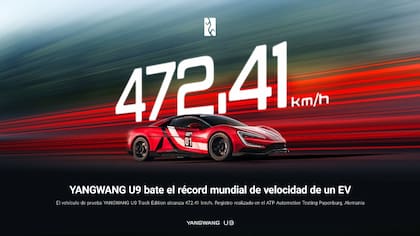 El modelo alcanzó los 472,41 km/h