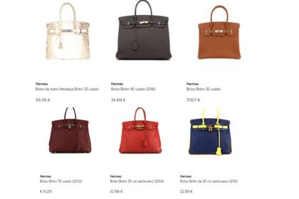 El modelo Birkin es el más elegido por las famosas y Wanda Nara no se queda atrás. Captura: Farfetch