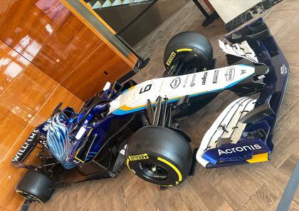 El modelo del Williams que se emplea como promoción en las cercanías del circuito de Miami