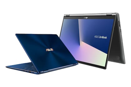 El modelo Flip de la ZenBook permite una apertura de la pantalla NanoEdge