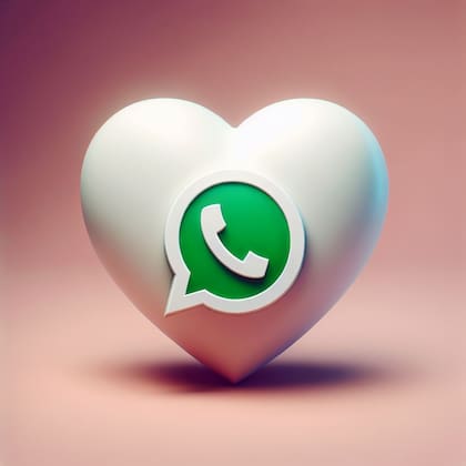 El “modo corazón blanco” de WhatsApp es una modificación estética que solo cambia el logo del servicio de mensajería