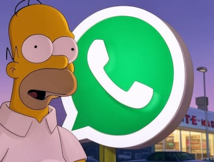 El "modo Homero Simpson" de WhatsApp es una modificación estética que cambia el logo de la aplicación