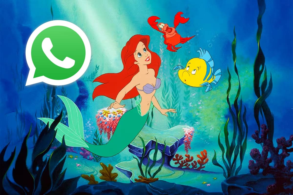 El "modo La Sirenita" de WhatsApp para los más fanáticos