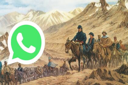 El "modo Libertador" de WhatsApp puede retratar el cruce de los Andes