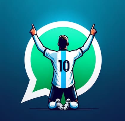 El "modo Messi" de WhatsApp es un cambio estético que modifica el logo de la aplicación de Meta