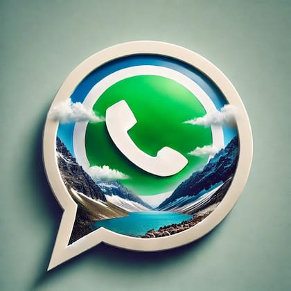 El "modo montaña" de WhatsApp se puede generar con imágenes propias y un tipo de programa llamado launcher
